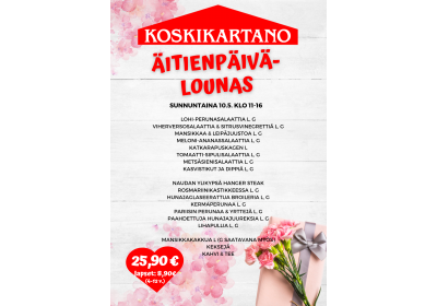 Äitienpäivän juhlabuffet 10.5.